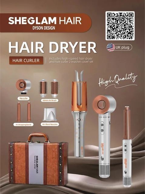 سشوار چندکاره شیگلم اصلsheglam hairمدل ۲۰۰۰